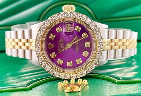 purple rolex replica|rolex watch with purple face.